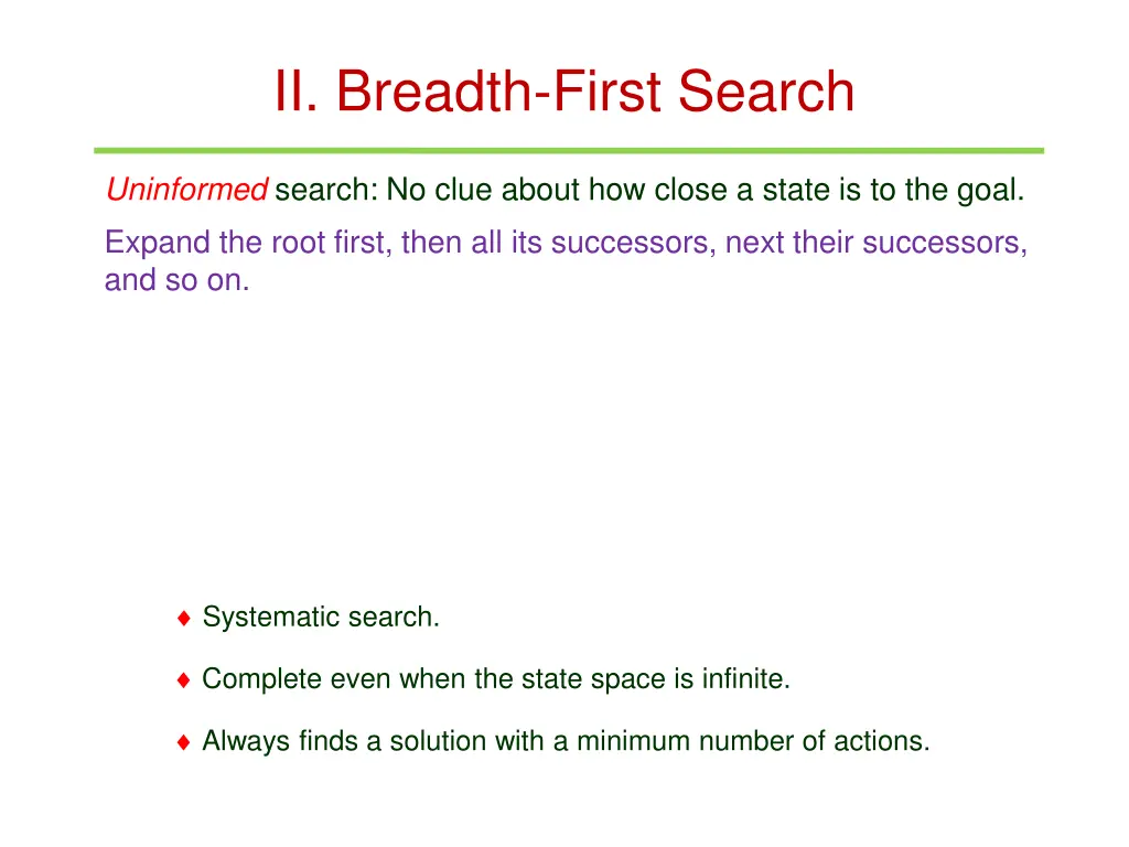 ii breadth first search