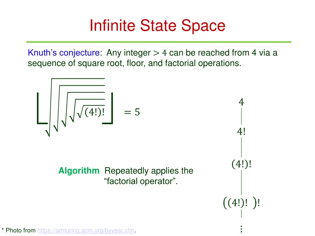 infinite state space