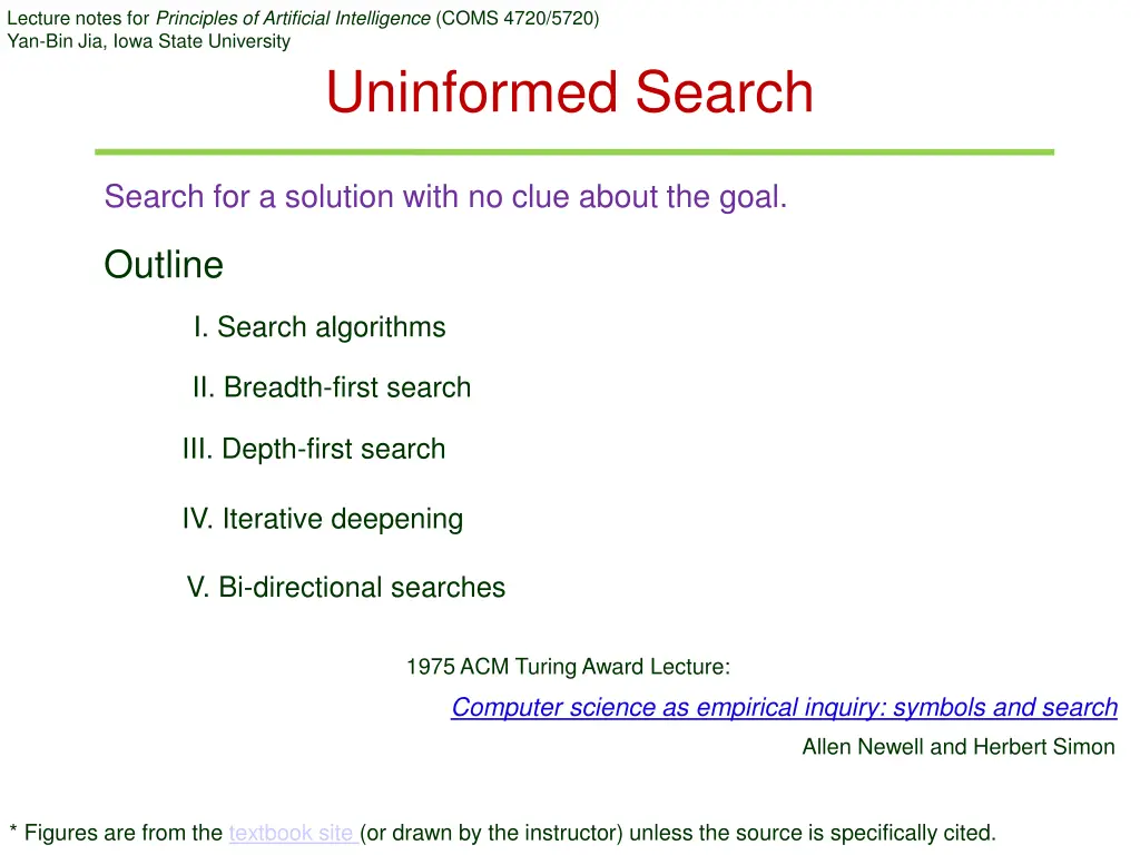 lecture notes for principles of artificial