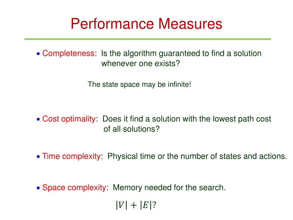 performance measures