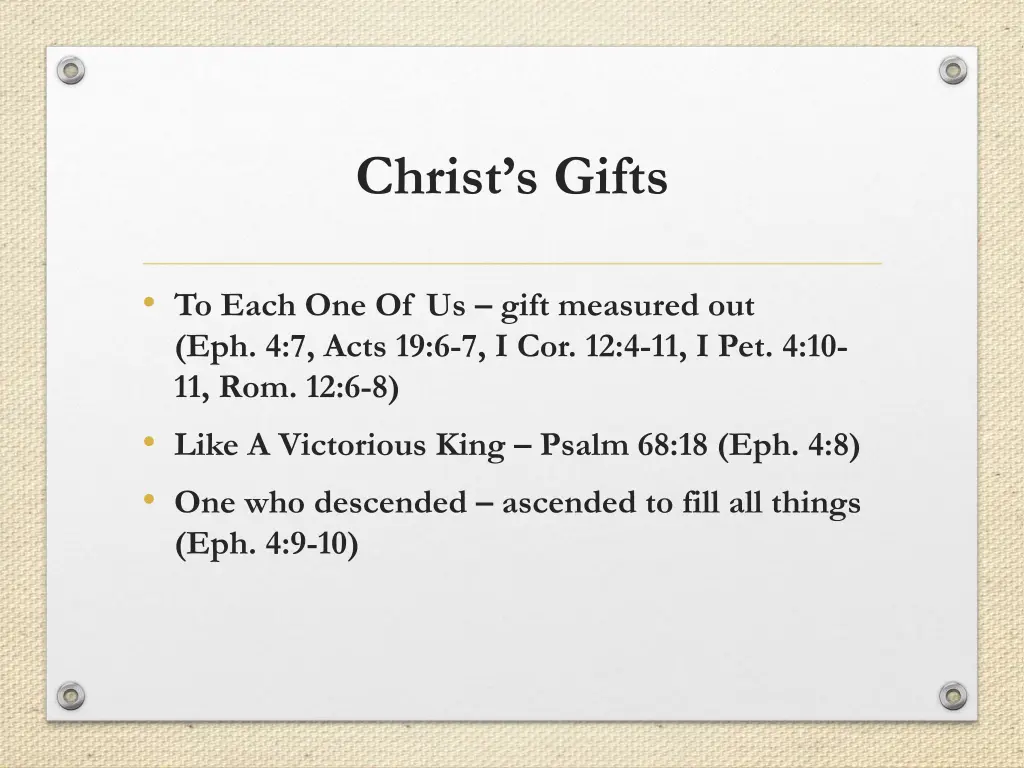 christ s gifts 2