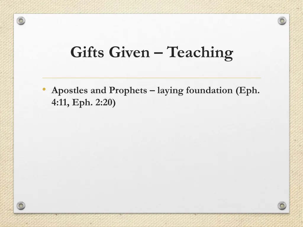 gifts given teaching