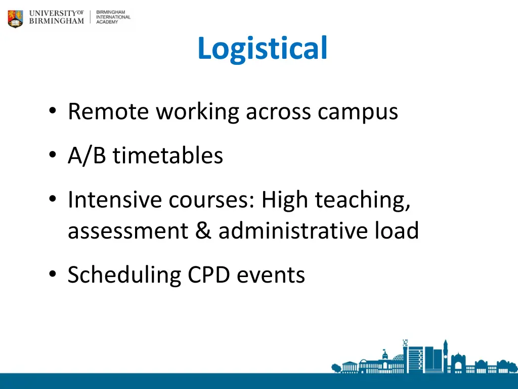 logistical