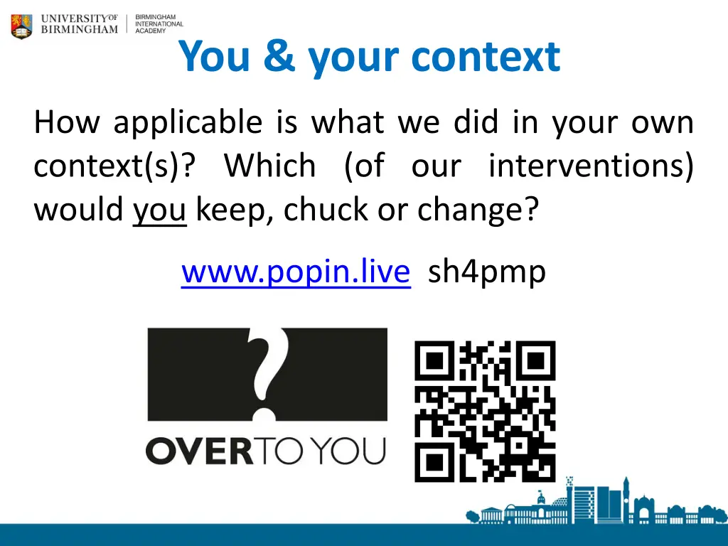 you your context
