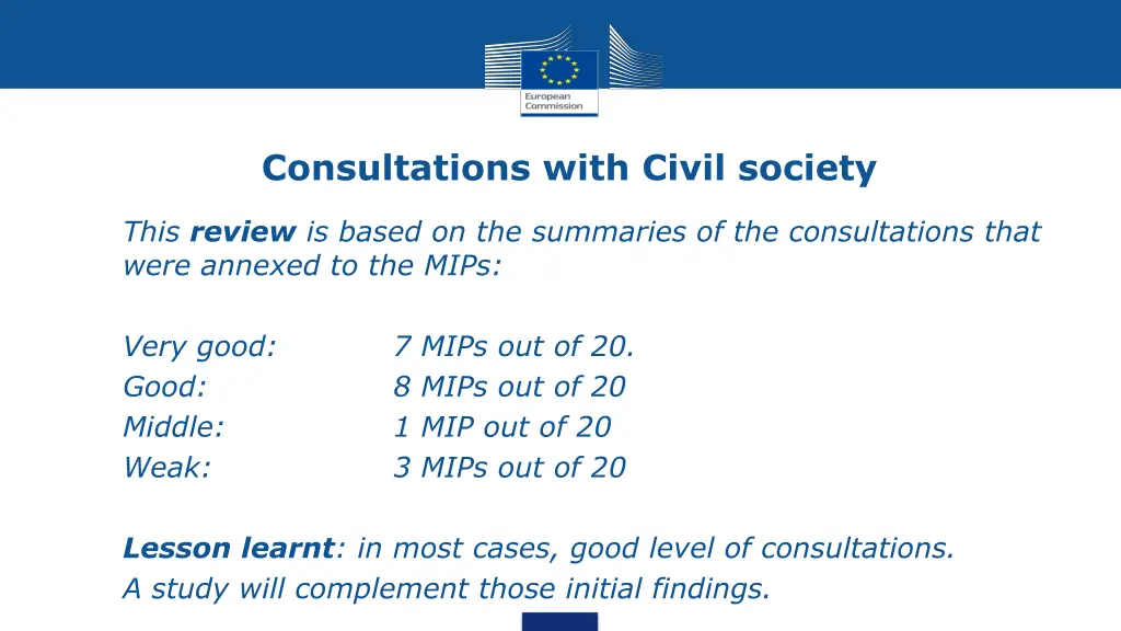 consultations with civil society