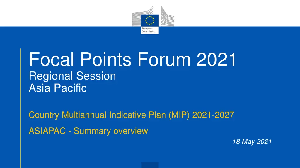 focal points forum 2021 regional session asia