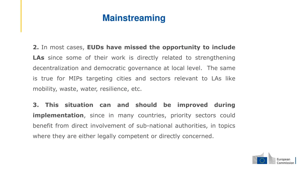 mainstreaming