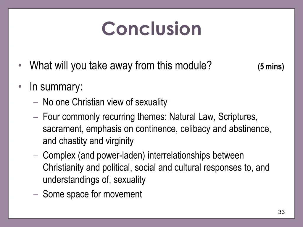 conclusion