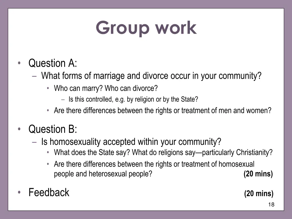 group work