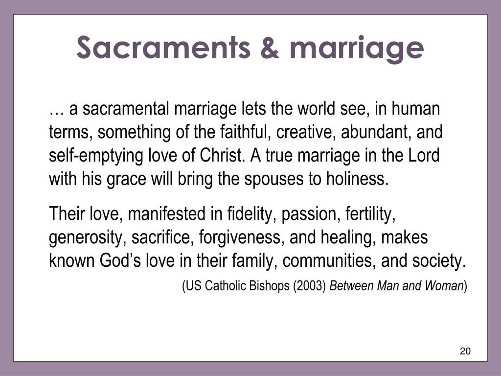 sacraments marriage
