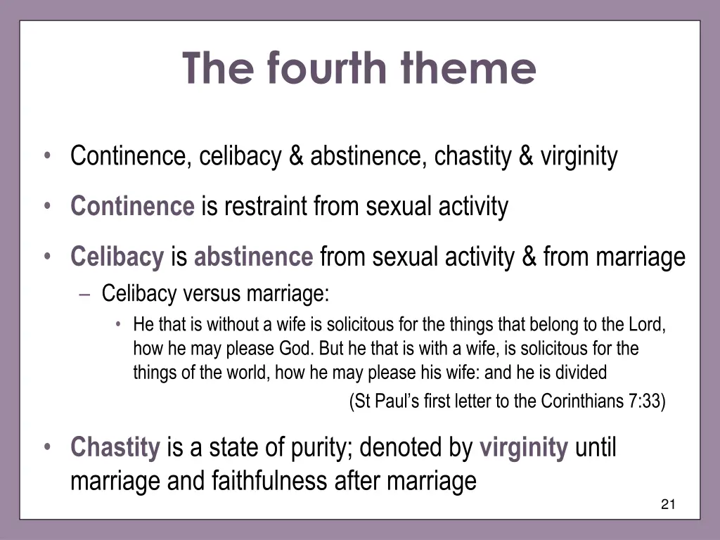 the fourth theme
