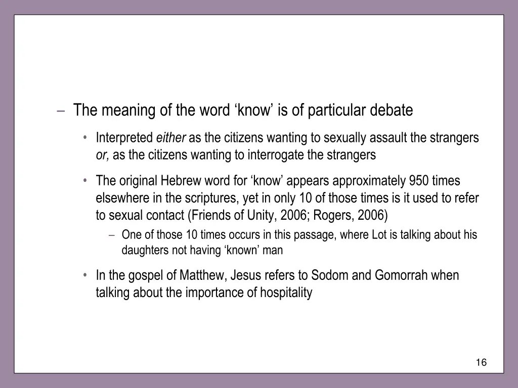 the meaning of the word know is of particular