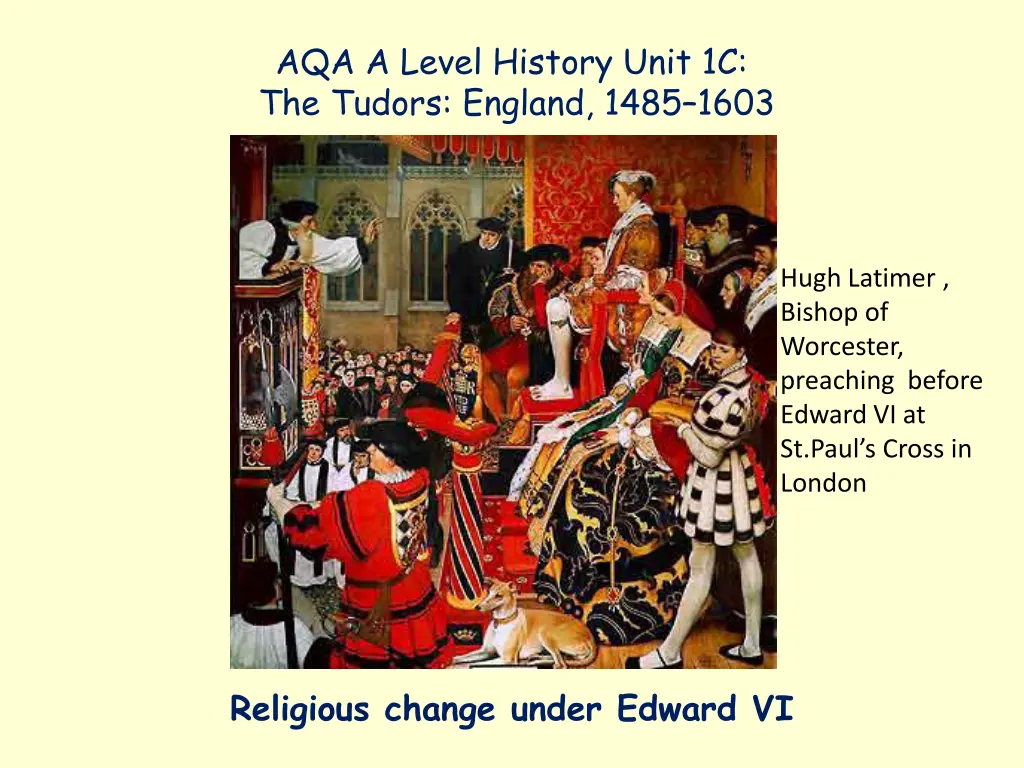 aqa a level history unit 1c the tudors england