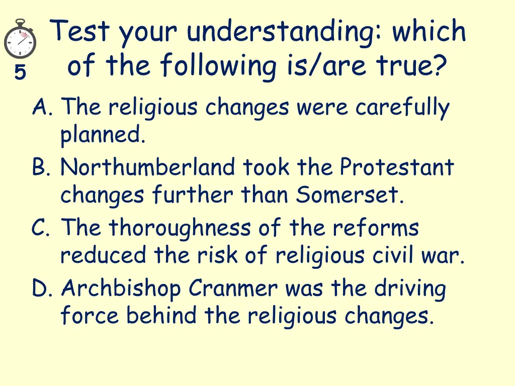 test your understanding which of the following