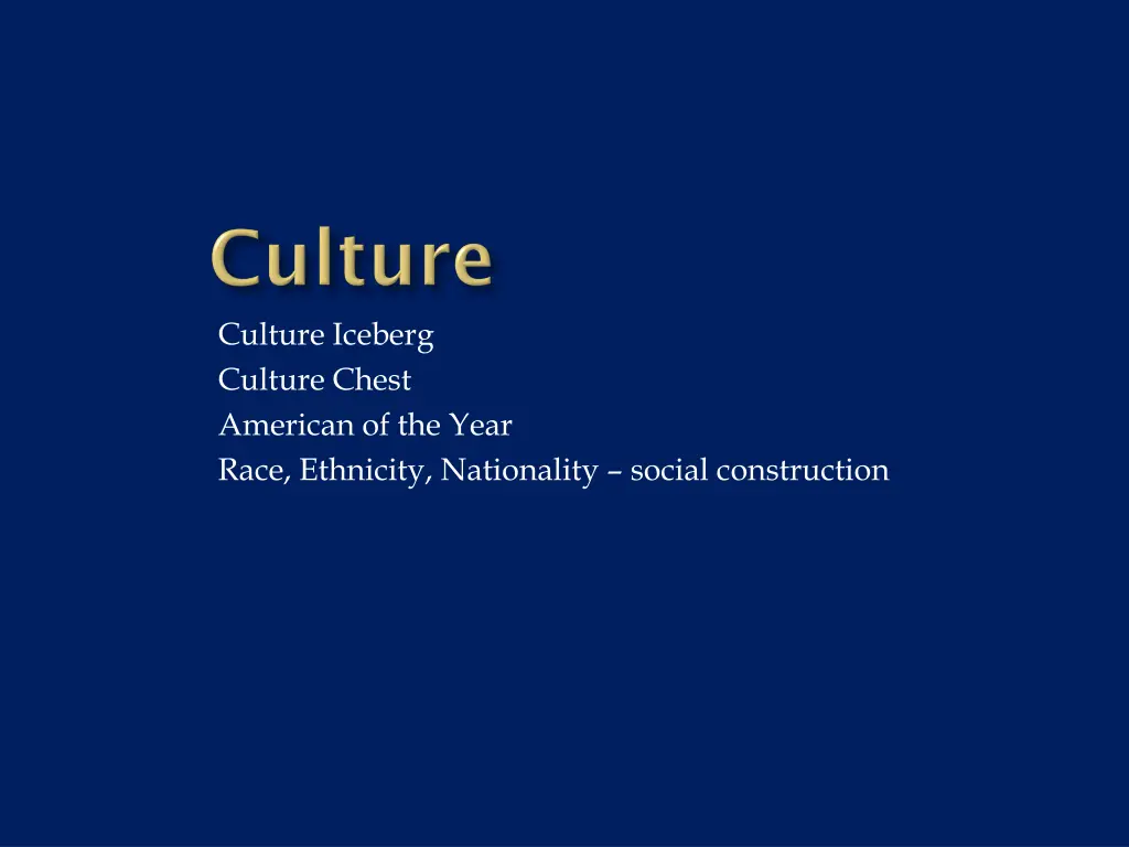 culture iceberg culture chest american