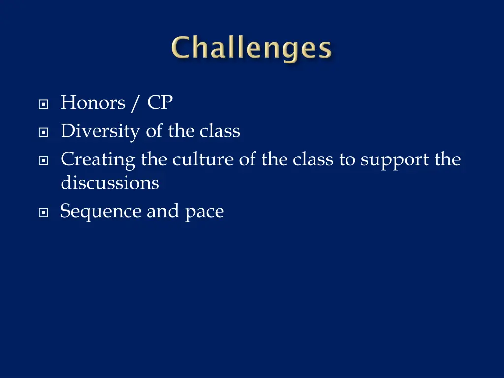 honors cp diversity of the class creating
