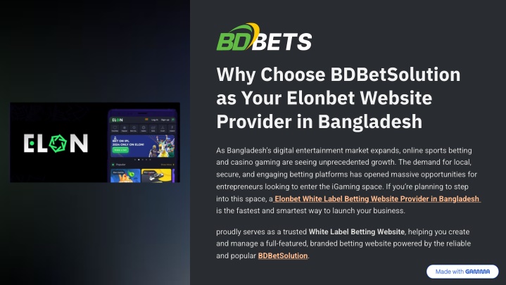 why choose bdbetsolution as your elonbet website