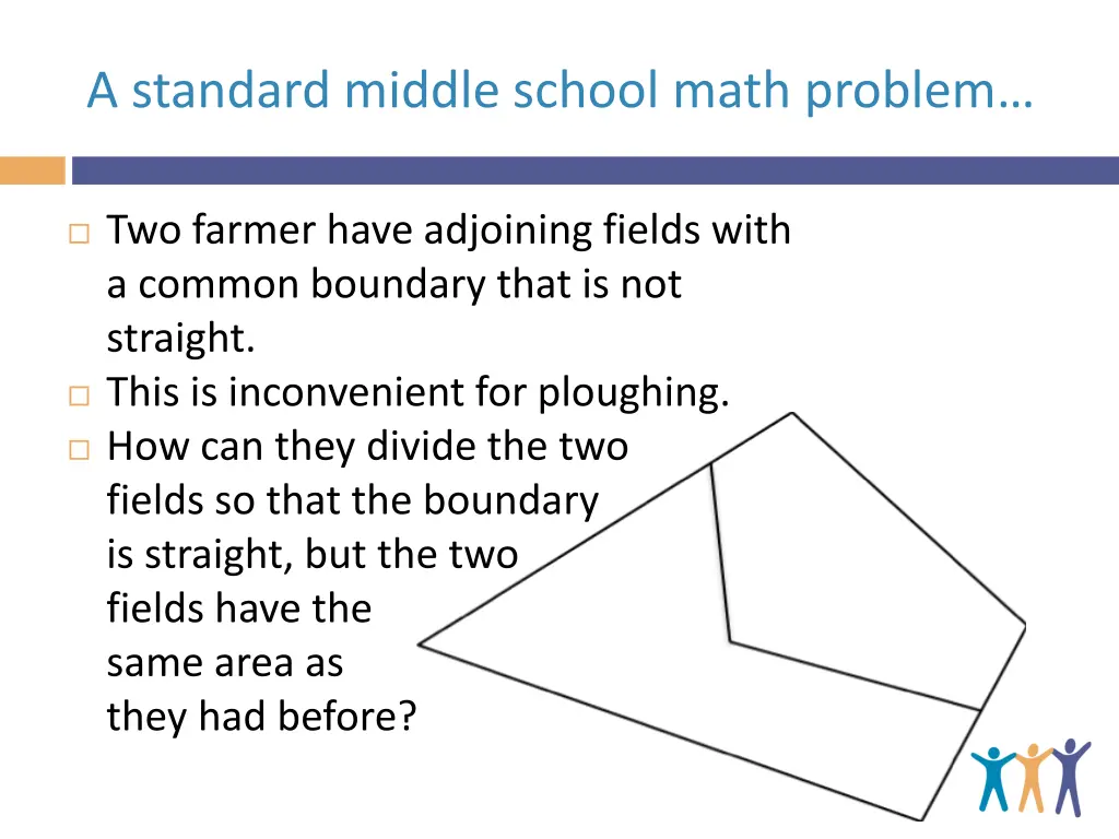 a standard middle school math problem