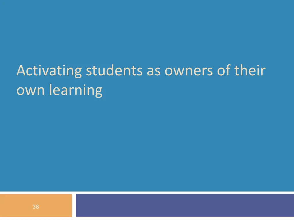 activating students as owners of their
