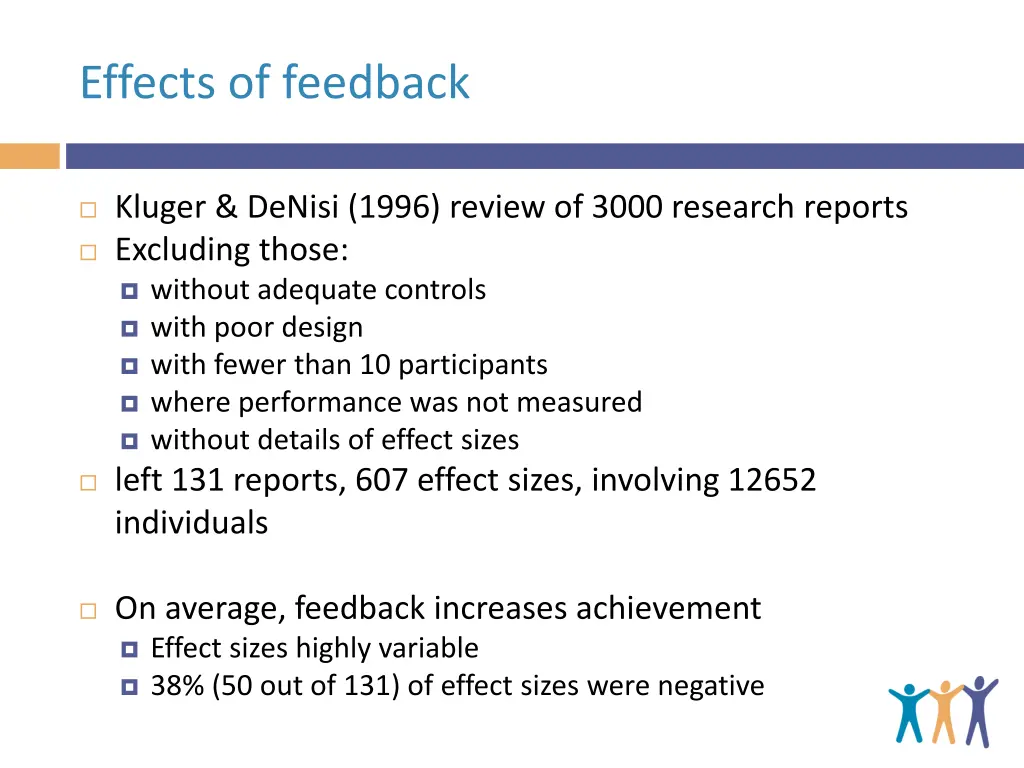 effects of feedback