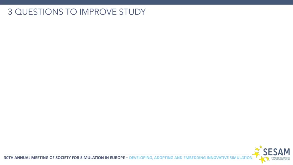 3 questions to improve study