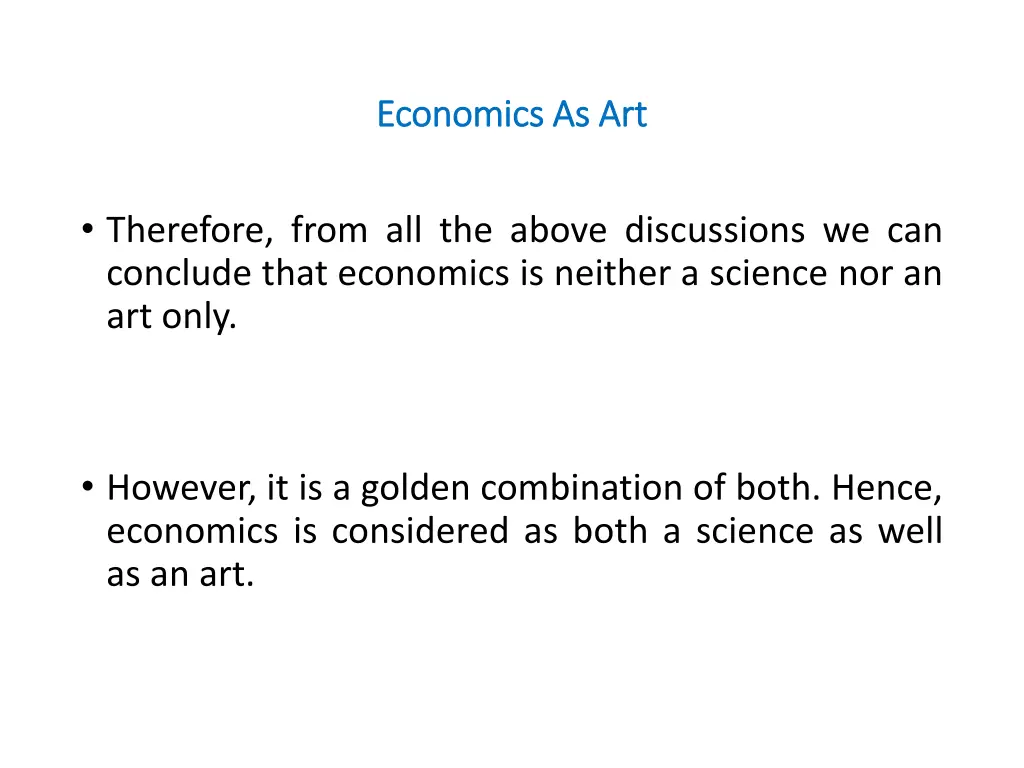 economics as art economics as art 1