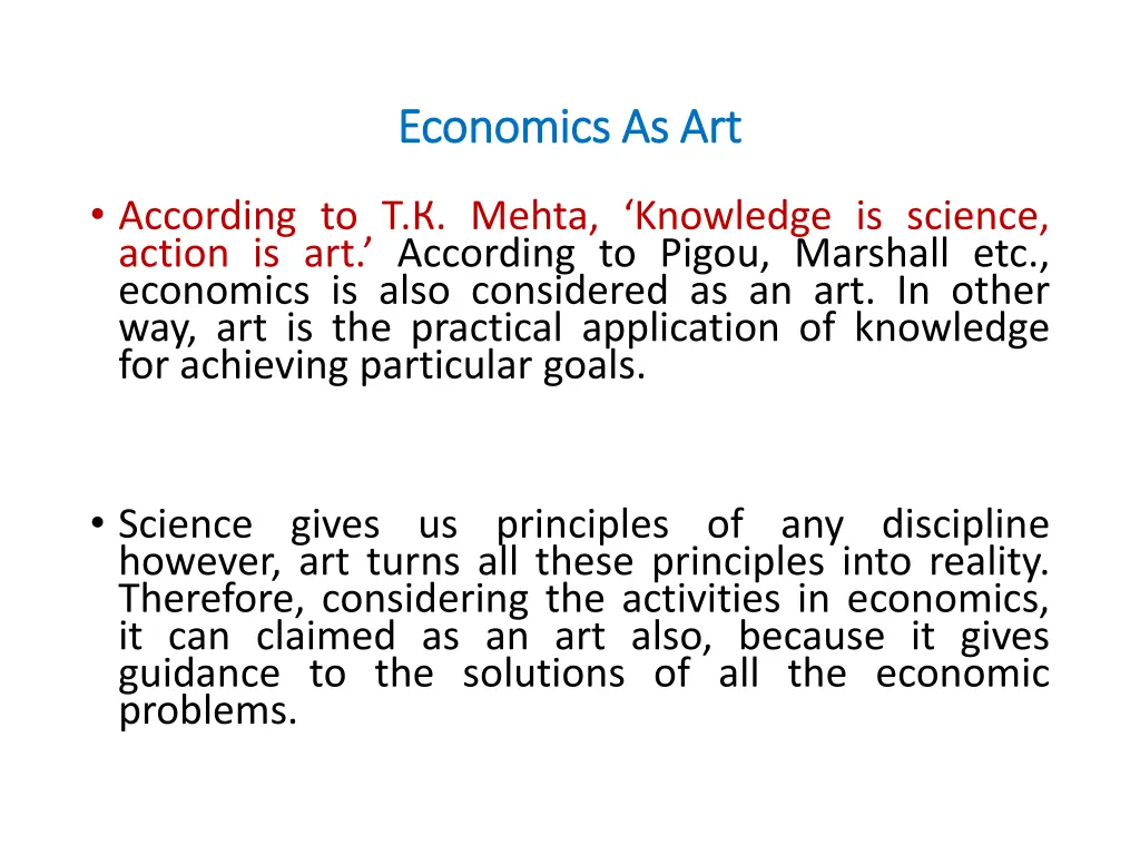 economics as art economics as art