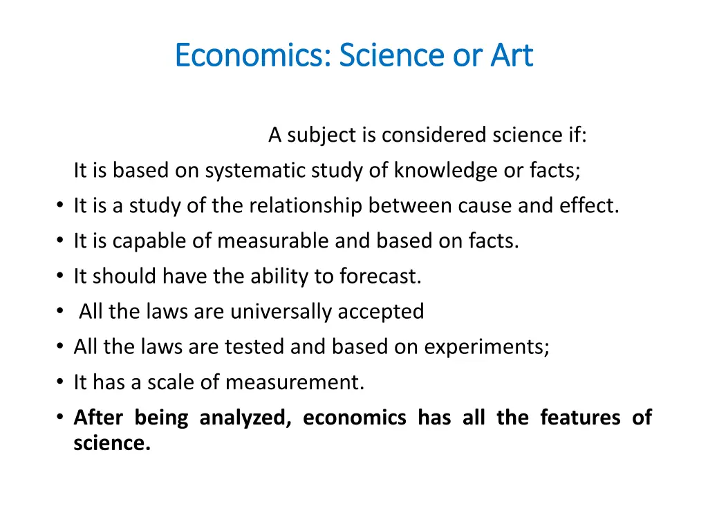 economics science or art economics science or art