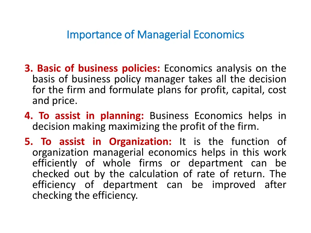 importance of managerial economics importance 1