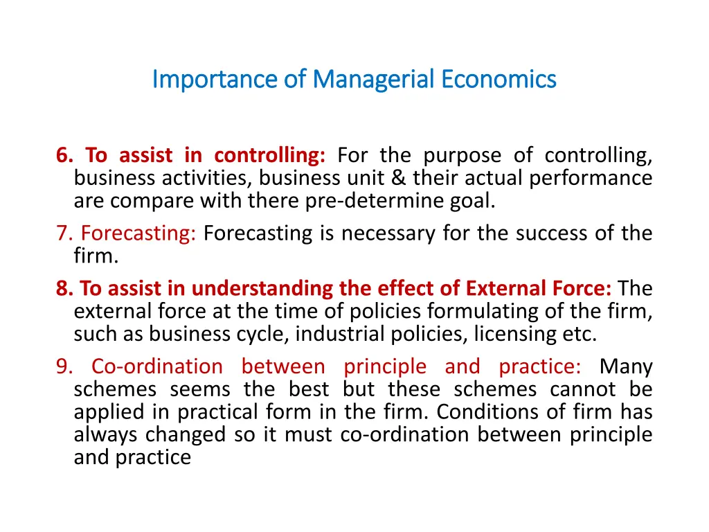 importance of managerial economics importance 2