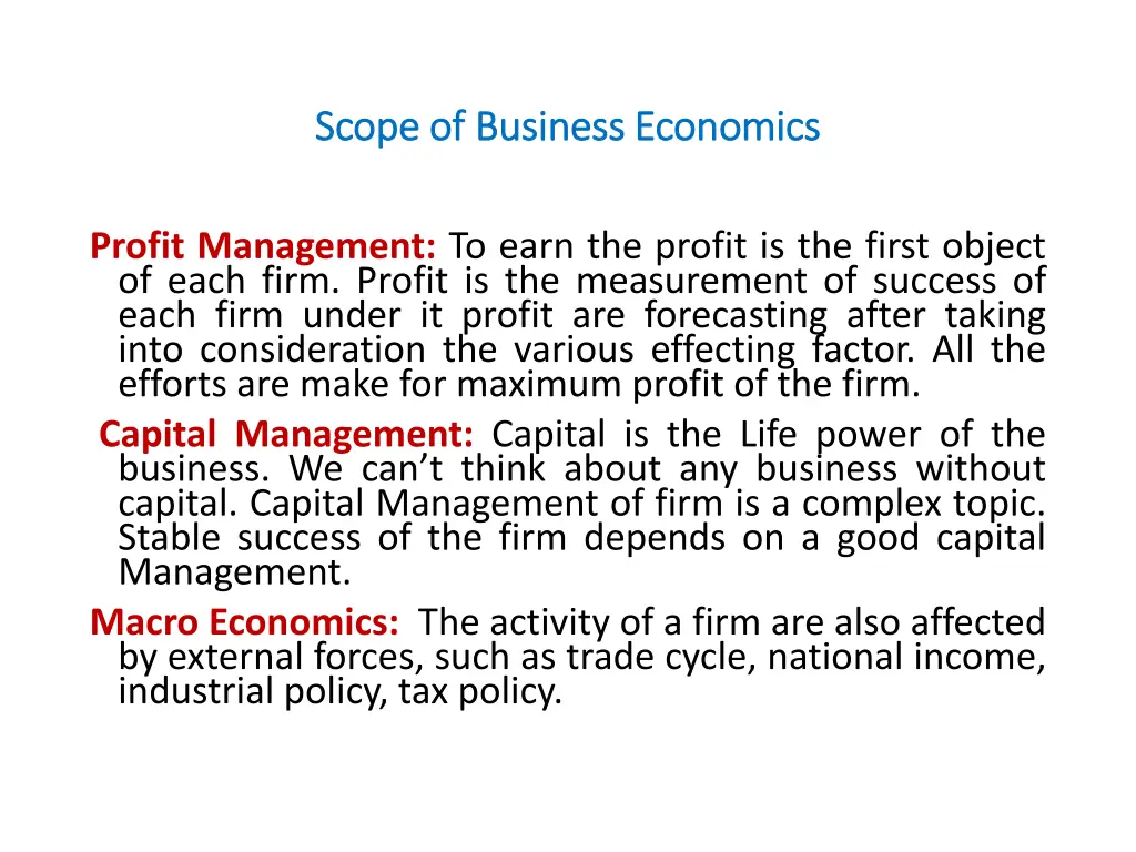 scope of business economics scope of business 2