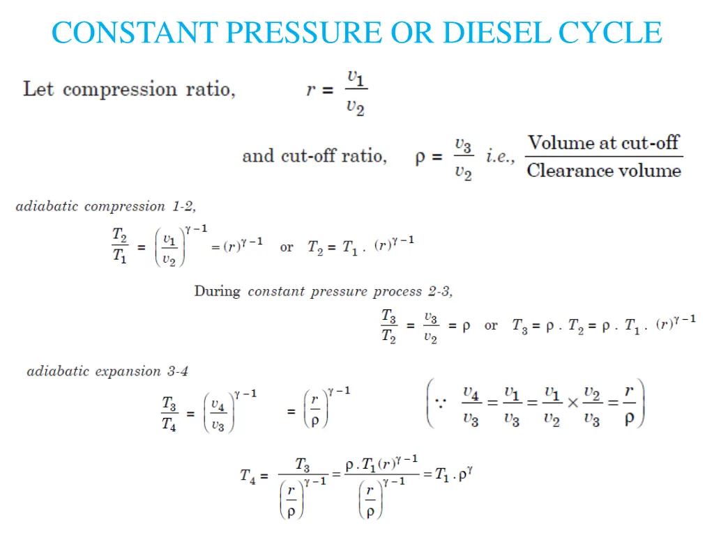 constant pressure or diesel cycle 5