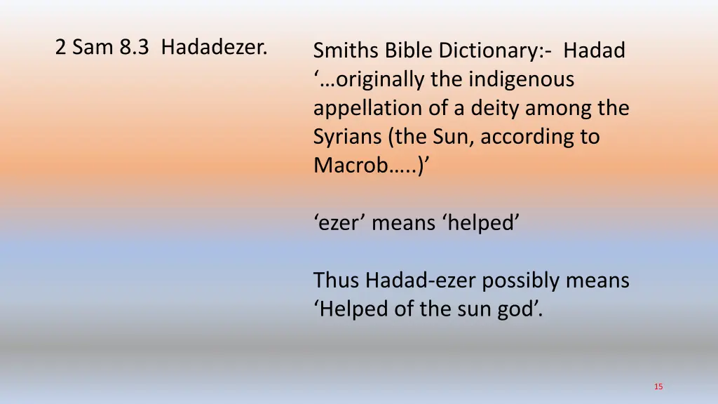 2 sam 8 3 hadadezer