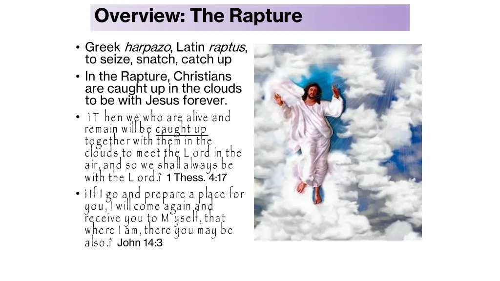 overview the rapture