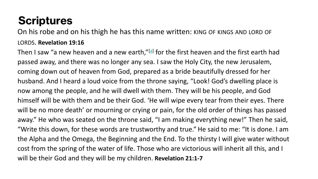 scriptures on his robe and on his thigh