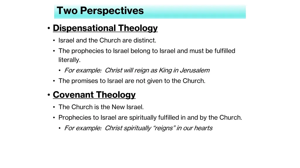 two perspectives