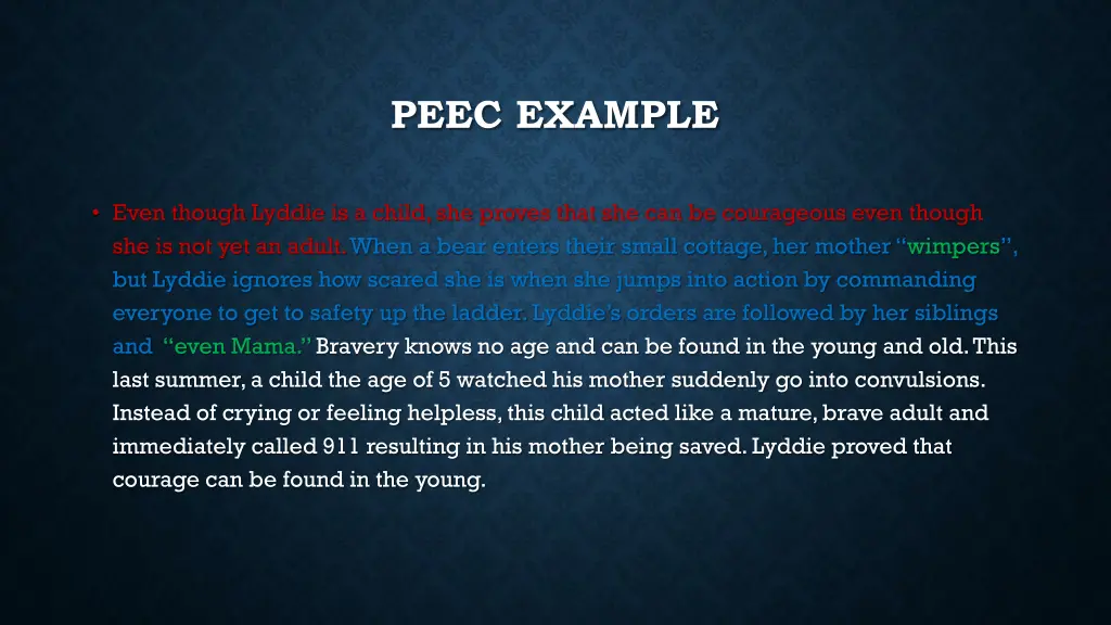 peec example