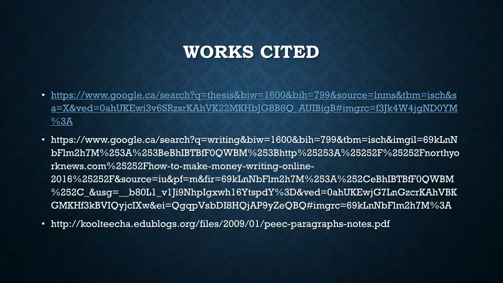 works cited