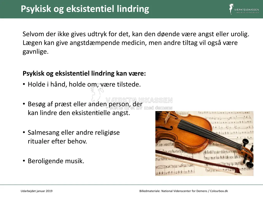 psykisk og eksistentiel lindring