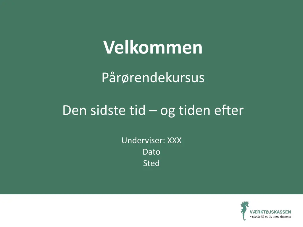 velkommen
