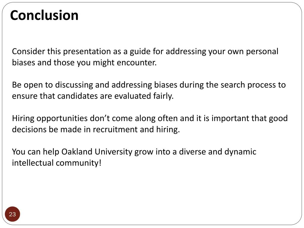 conclusion