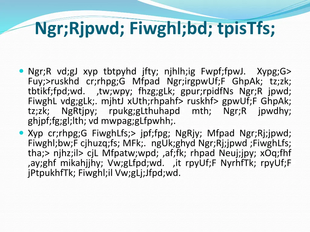 ngr rjpwd fiwghl bd tpistfs
