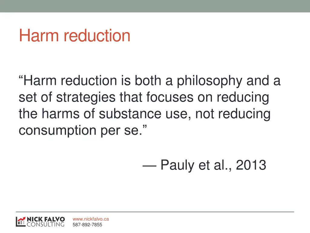harm reduction
