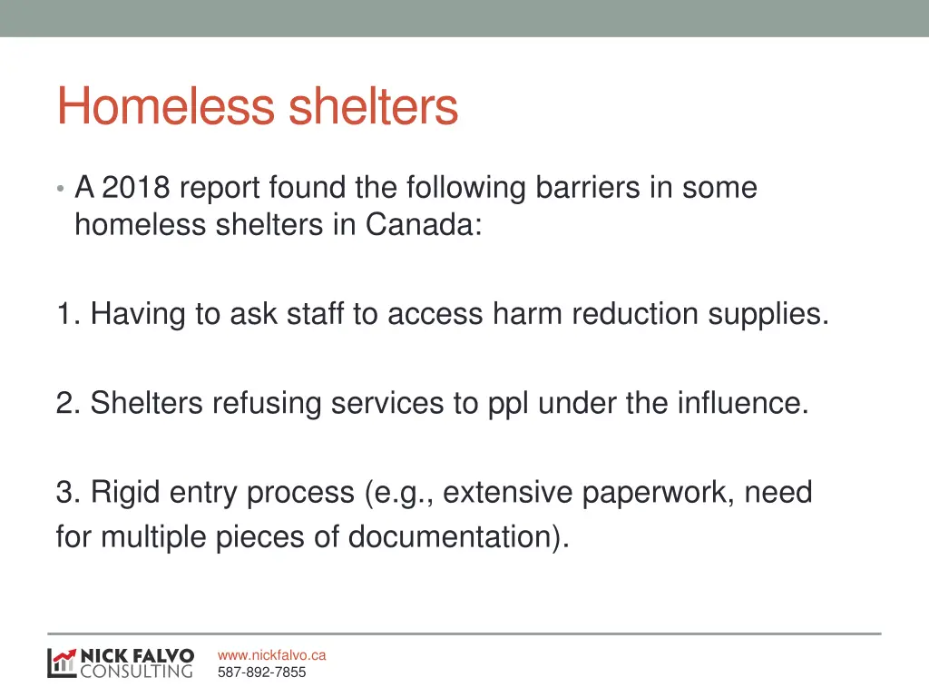 homeless shelters