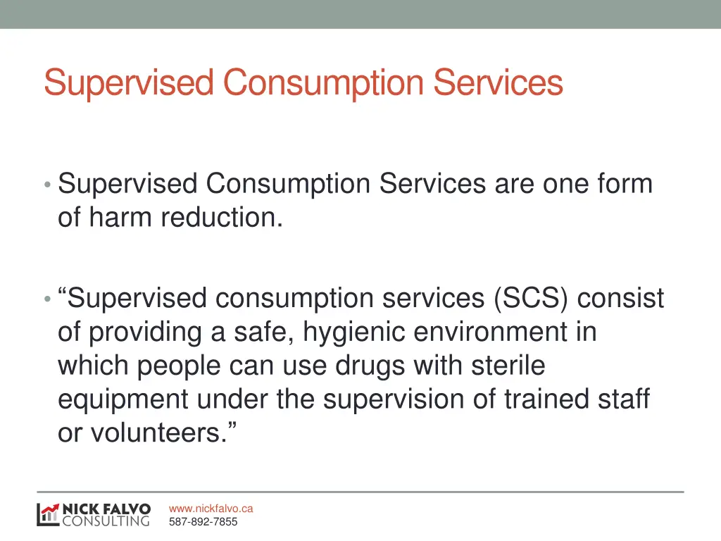 supervised consumption services