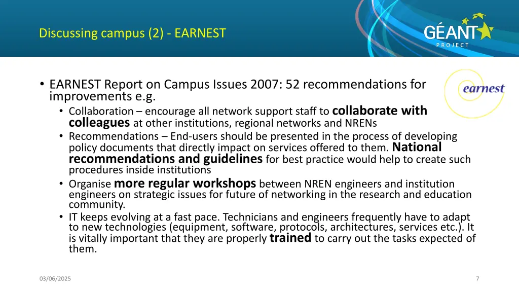 discussing campus 2 earnest