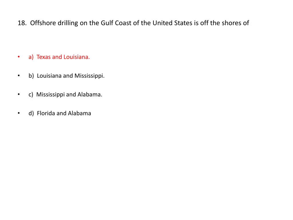 18 offshore drilling on the gulf coast