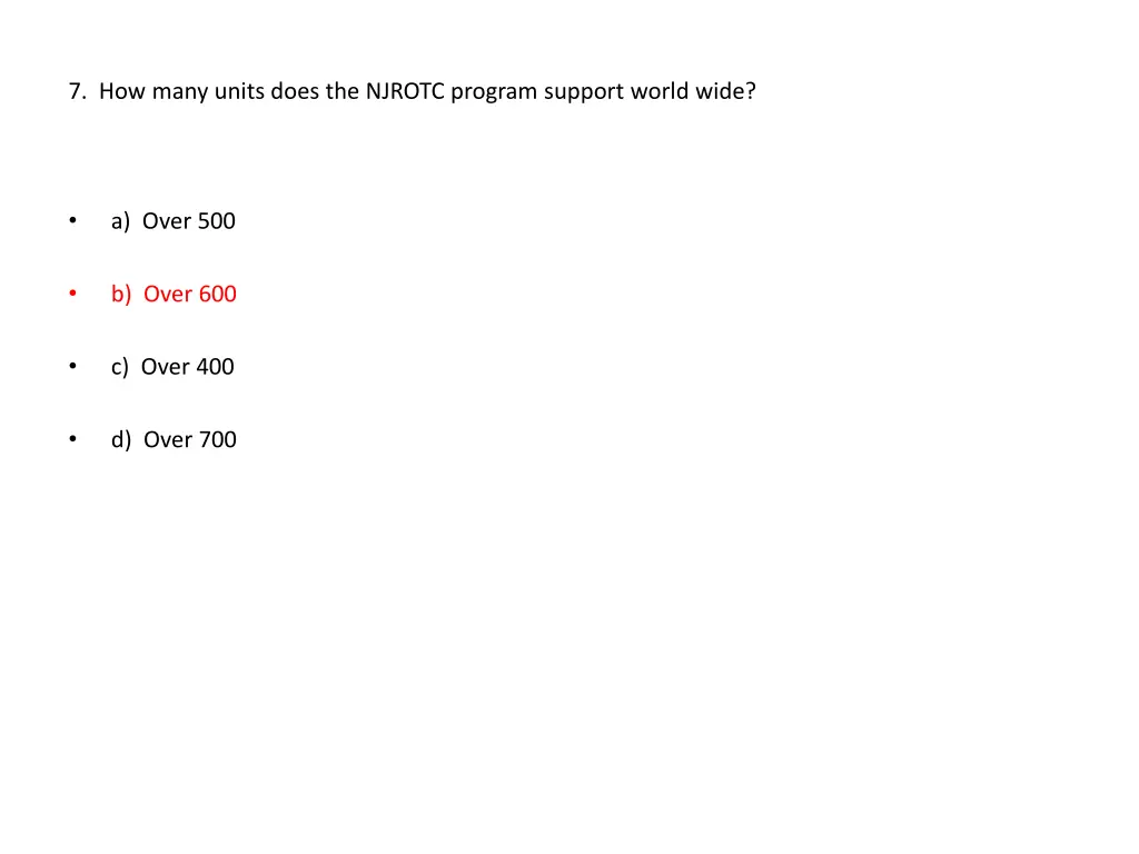 7 how many units does the njrotc program support