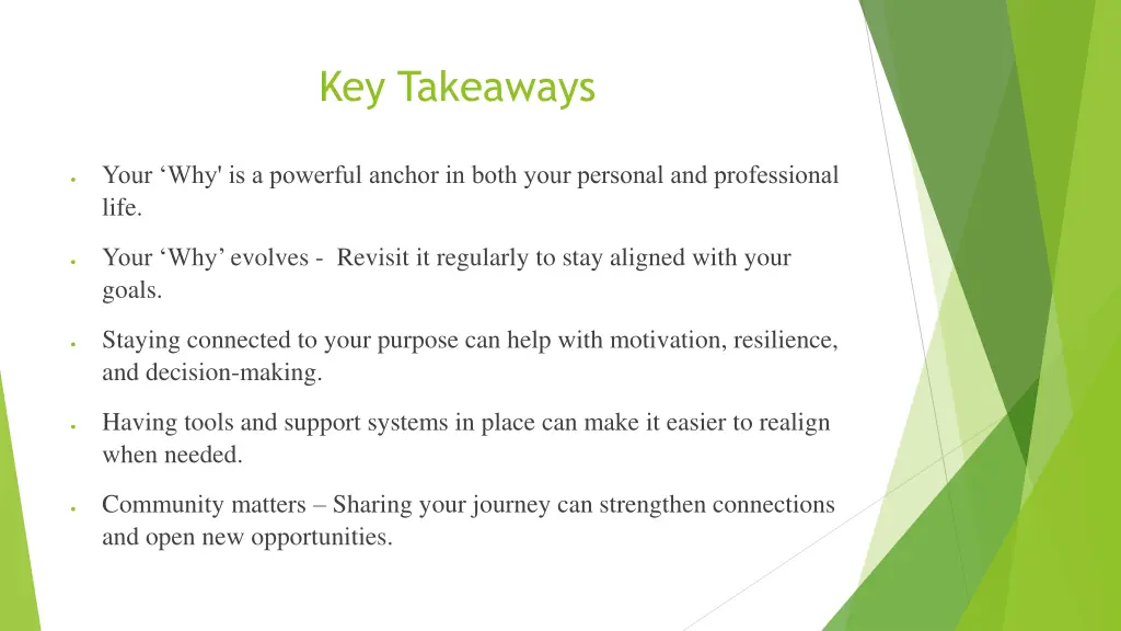 key takeaways