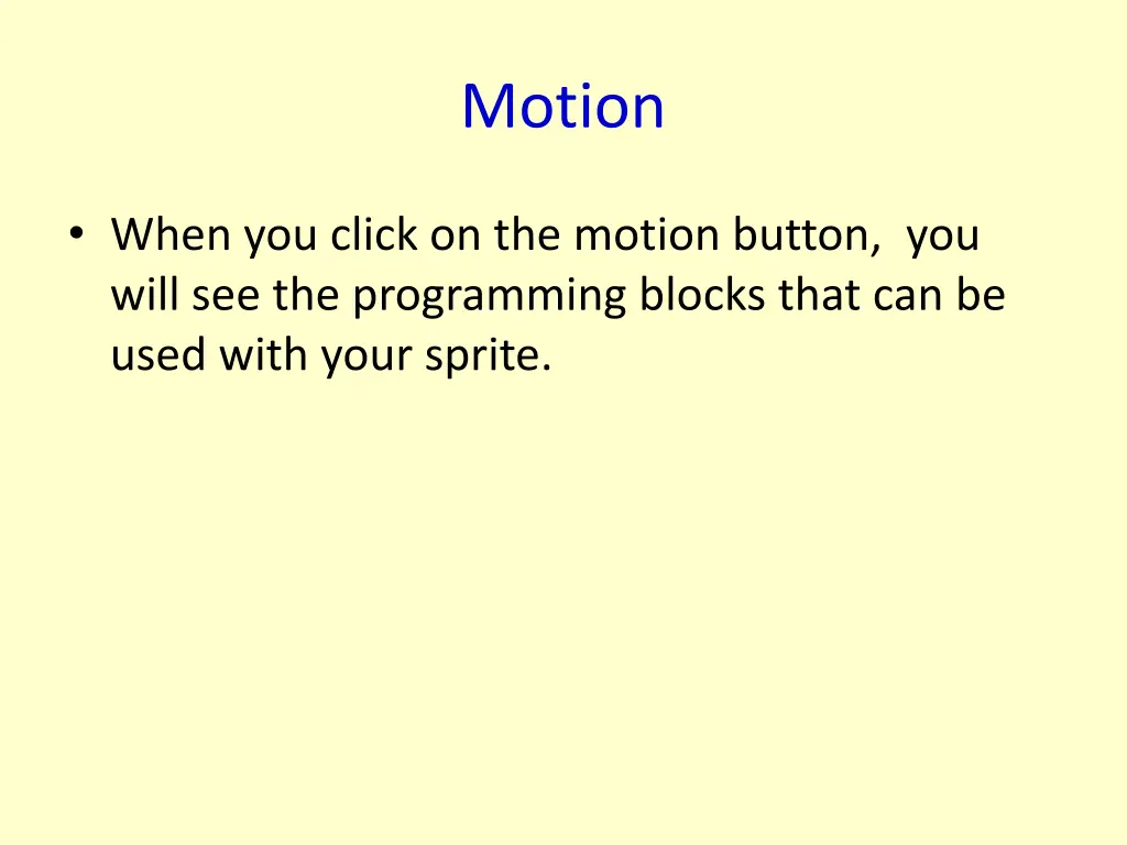 motion